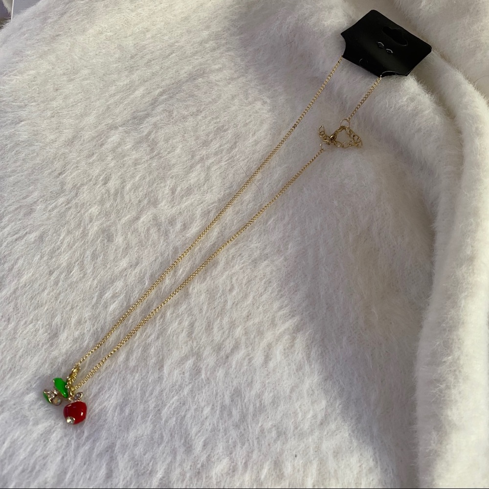 Gold Necklace with Charms